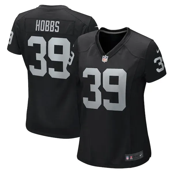 None Nate Hobbs Game Jersey - Black | NFL Player Jersey | NFL Football