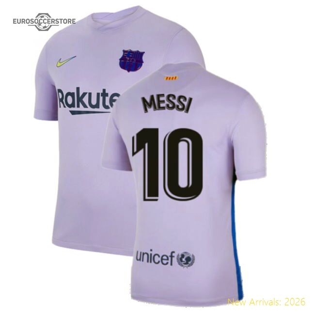 Authentic Barcelona Away Messi Jersey 2021-2022 Quick-dry