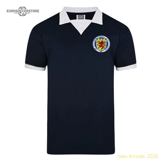 Elite Score Draw Scotland 1974 World Cup Finals Retro Football Shirt