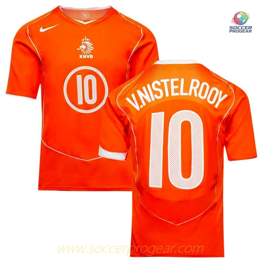Netherlands Away Team Soccer Shirt Nike 2004 Van Nistelrooy Reissue