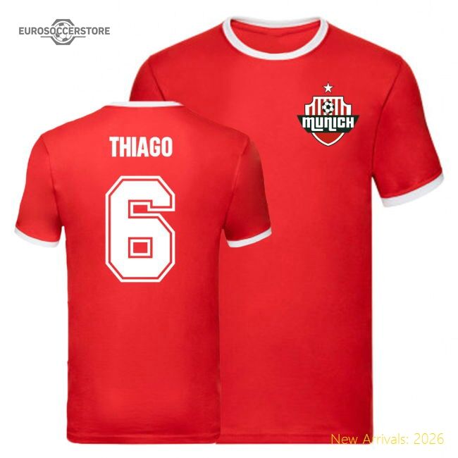 Thiago Bayern Munich Ringer Tee (red) - Unique Style - Unique Style