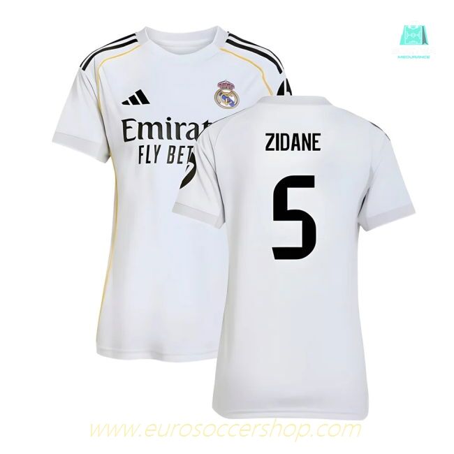 2025-2026 Real Madrid Home Shirt (Womens) (Zidane 5)