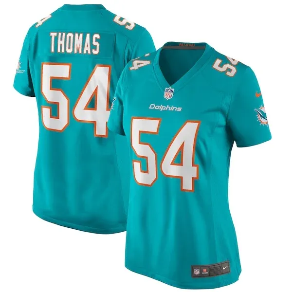 None Zach Thomas Game Jersey - Aqua | NFL Player Jersey | NFL Football