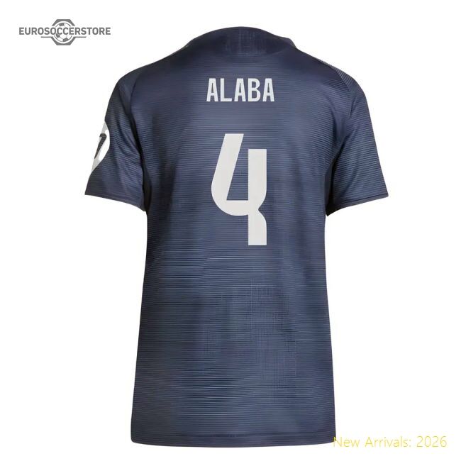 2025-2026 Real Madrid Authentic Alternate Jersey (ladies) (alaba 4)