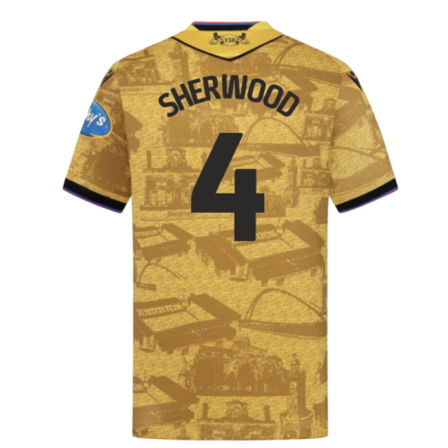 2025-20 Blackburn Authentic Away Football Shirt Sherwood 4 L S