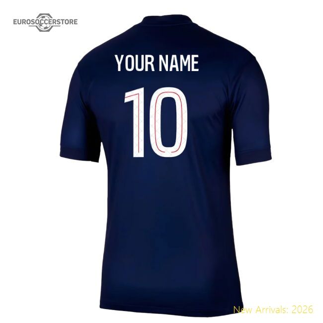 Performance 2025-2026 Psg Paris Saint Germain Home Shirt (Your Name)