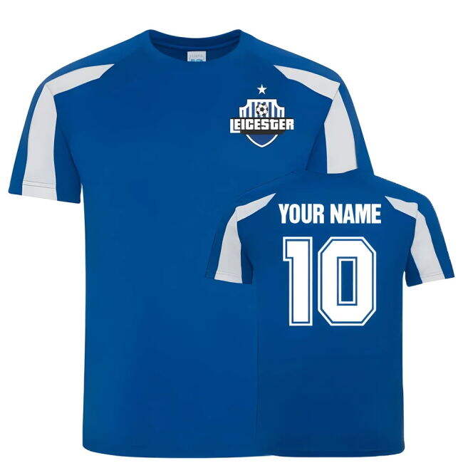 Modern Your Name Leicester City Sports Training Jersey (Blue) for S...