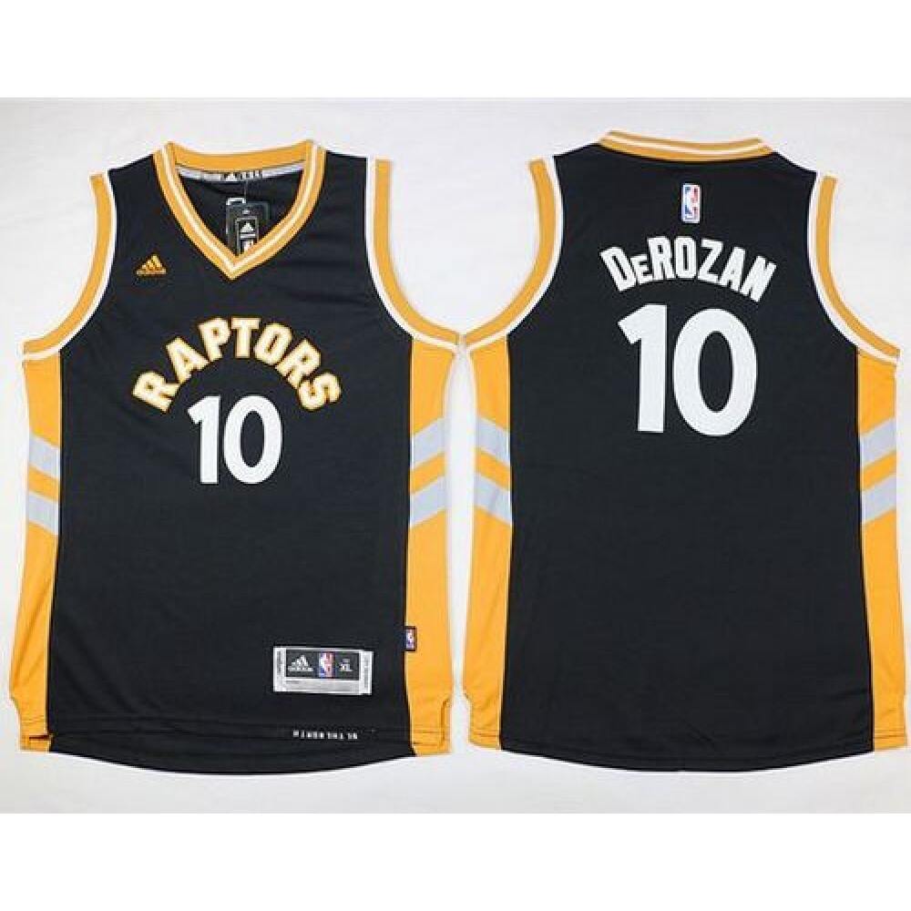 Raptors #10 DeMar DeRozan Black Youth Stitched NBA Jersey