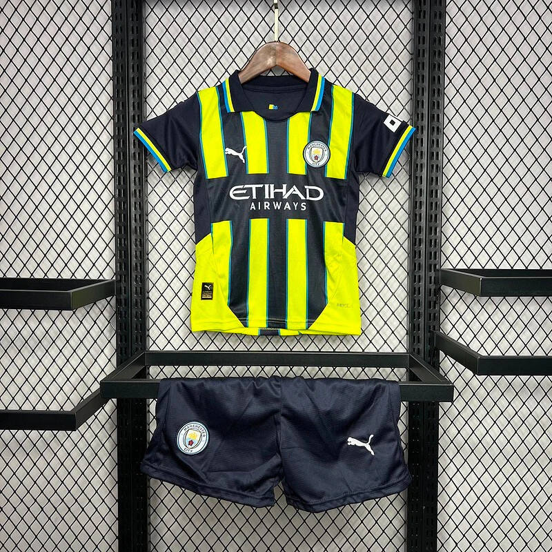 Kids Manchester City 2425 Away Kit ShirtShorts - Official Replica