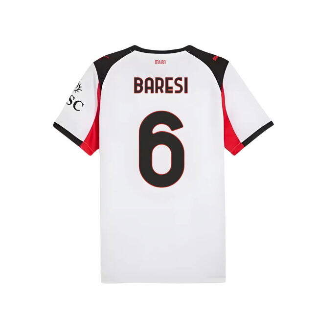 2025-2026 AC Milan Away Shirt (Baresi 6)
