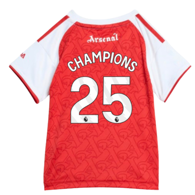 Baby High Quality Arsenal 2025-2026 Home Uniform (Champions 25)