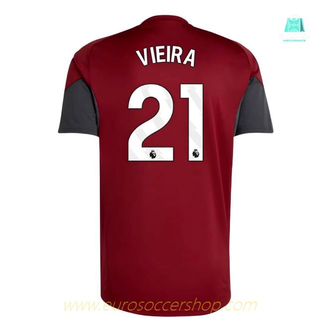 2025-2026 Arsenal EU Training Jersey (Burgundy) (Vieira 21)
