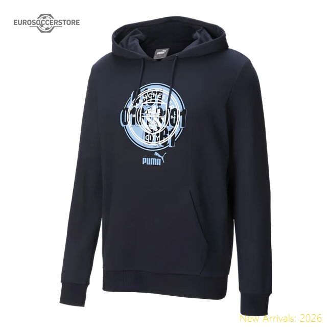 Authentic 2024-2025 Man City Ftblculture Hoody (navy) - Premium