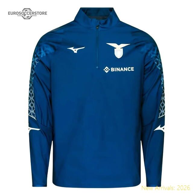 Popular 2023-2024 Lazio Pre-Match Half Zip Midlayer (Royal)