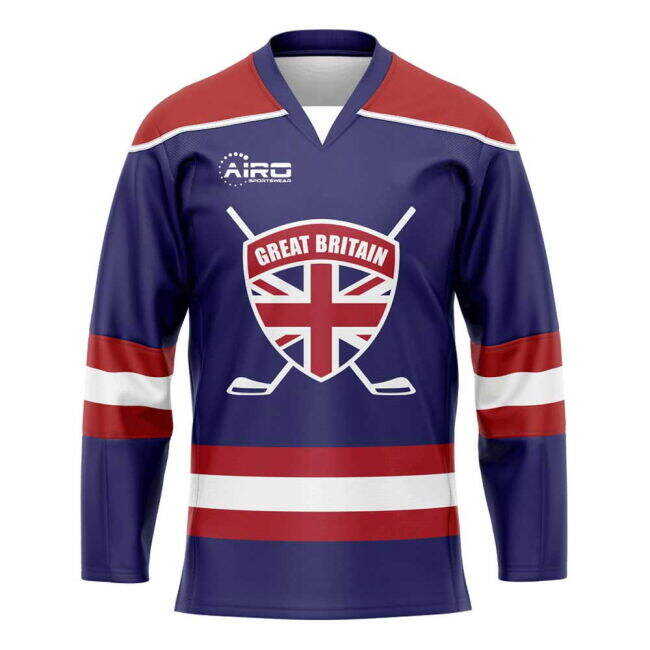 Wholesale Great Britain Home Ice Hockey Shirt Fashionable