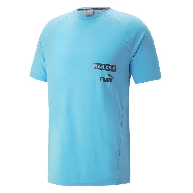 football shirt 2023-2024 Man City Casuals Tee (Blue Wash) - Kids