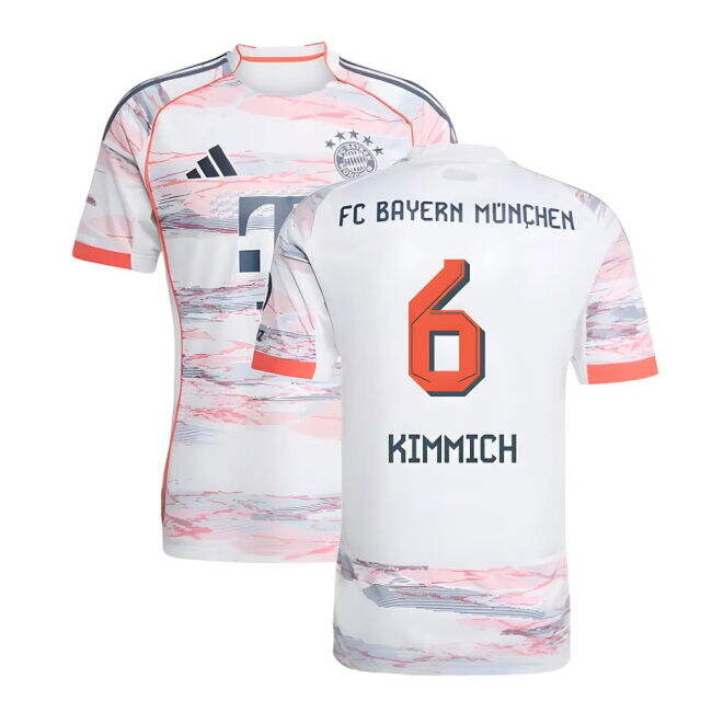 2025-2026 Bayern Away Vintage Shirt (Kimmich 6) Moisture Wicking