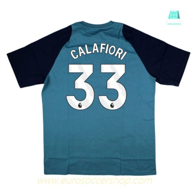 2025-2026 Arsenal Training Tee (Blanch Blue) (Calafiori 33)
