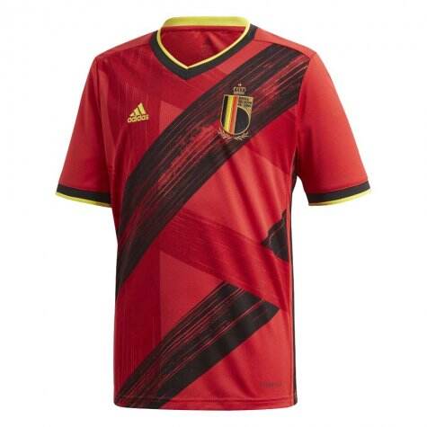 Belgium 2020 Euro Home Red Soccer Jersey Shirt 9 LUKAKU - Official