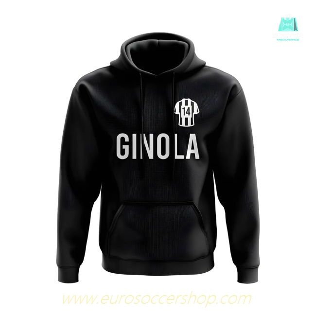 David Ginola Newcastle United Number Hoody (Black)