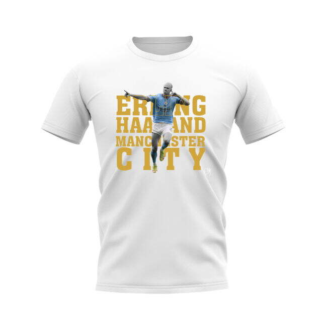 Erling Haaland Manchester City Player Tee (White)
