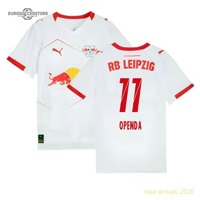 2025-2026 Red Bull Leipzig Home Shirt (kids) (openda 11)