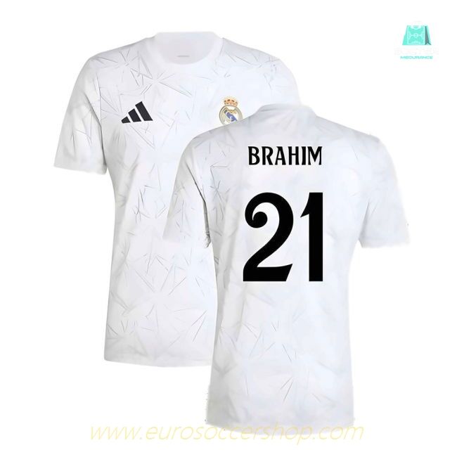 2024-2025 Real Madrid Pre-Match Shirt (White) (Brahim 21)