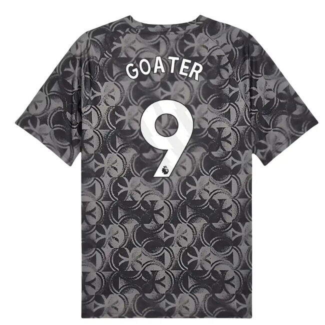 2025-2026 Man City Warm Up Jersey (Black) (Goater 9) (Collector's I...