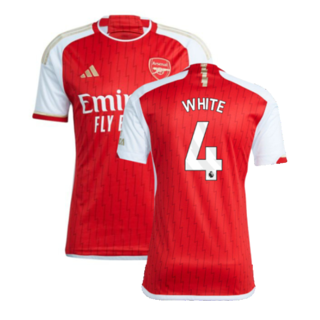 Arsenal 2023-24 Home Jersey (XXLB) (White 4) (Excellent)