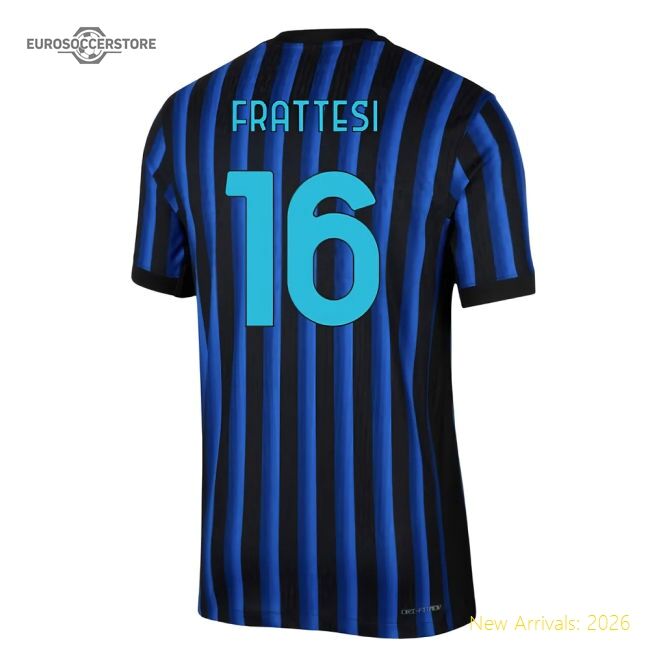2025-2026 Inter Milan Home Authentic Dri-fit Adv Shirt (frattesi 16)
