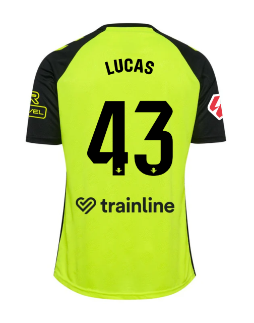 Lucas' No. 43 Away Jersey for Real Betis in the 24-25 Season