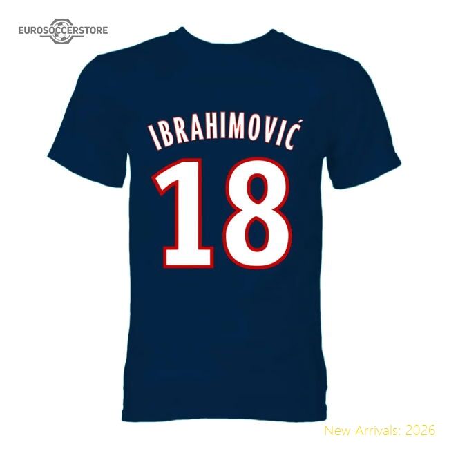 Fan-Favorite Zlatan Ibrahimovic Psg Hero T-Shirt (Navy)