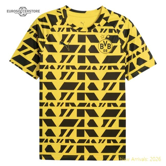 Top-grade 2025-2026 Borussia Dortmund Warm Up Match Jersey (yellow)