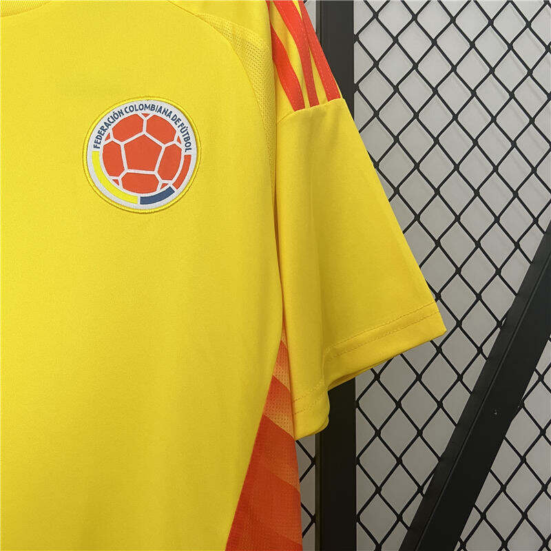 COPA AMERICA 2024 COLOMBIA HOME YELLOW SOCCER JERSEY FOOTBALL SHIRT -
