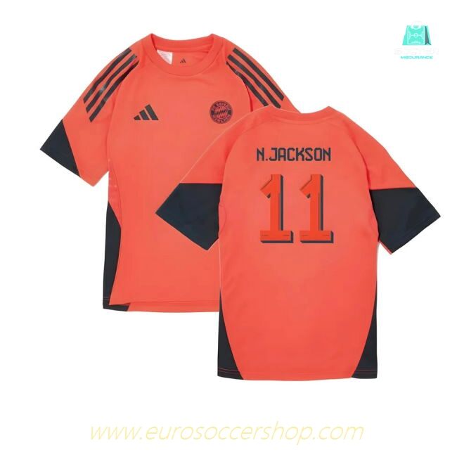 2025-2026 Bayern Munich Training Shirt (Easy Coral) - Kids (N.Jackson 11)