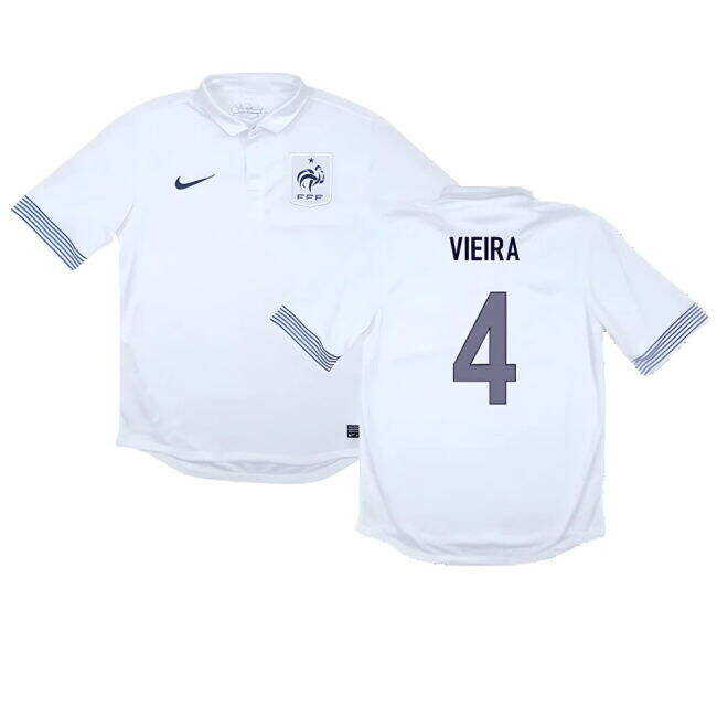 Cost-effective France 2012-13 Away Shirt ((Good) M) (VIEIRA 4) From China