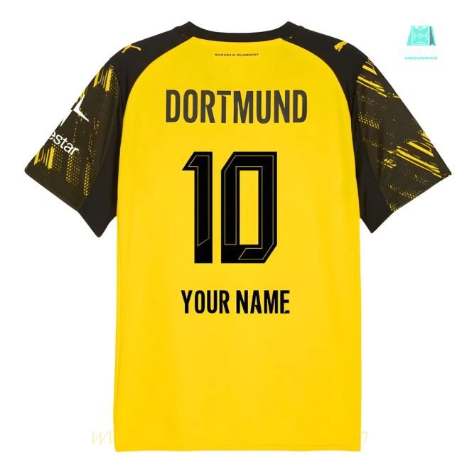 2025-2026 Borussia Dortmund Warm Up Jersey (Yellow) (Your Name)