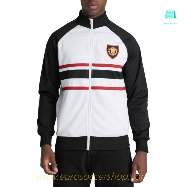 Man Utd 1999 Away Inspired Retro Track Jacket (White)