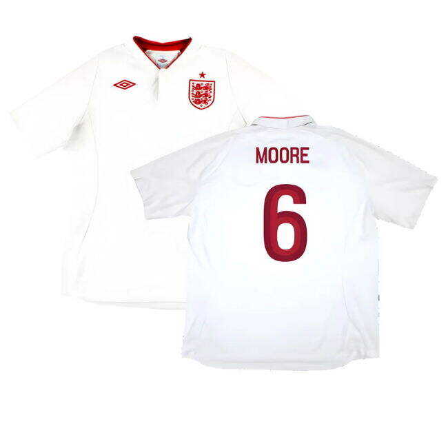 Wholesale England 2012-13 Home Shirt (Good) (Moore 6) Gorgeous