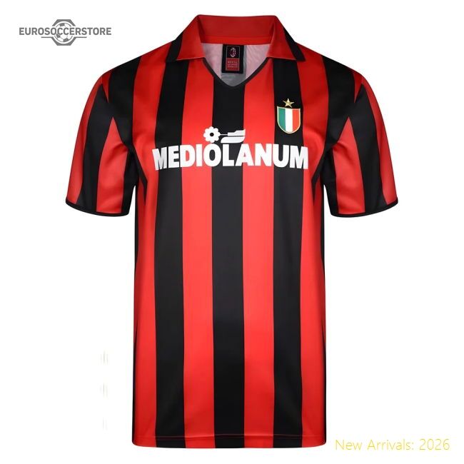 Exceptional Score Draw Ac Milan 1988 Retro Football Shirt