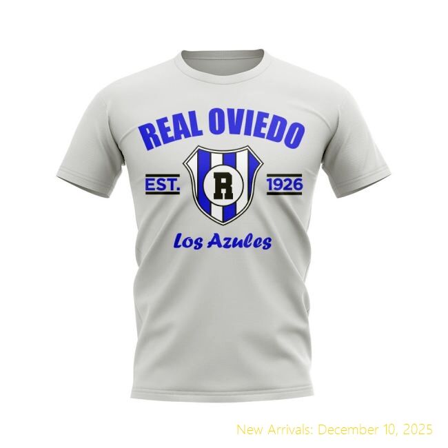 Real Oviedo Established Football T-Professional Shirt (White)