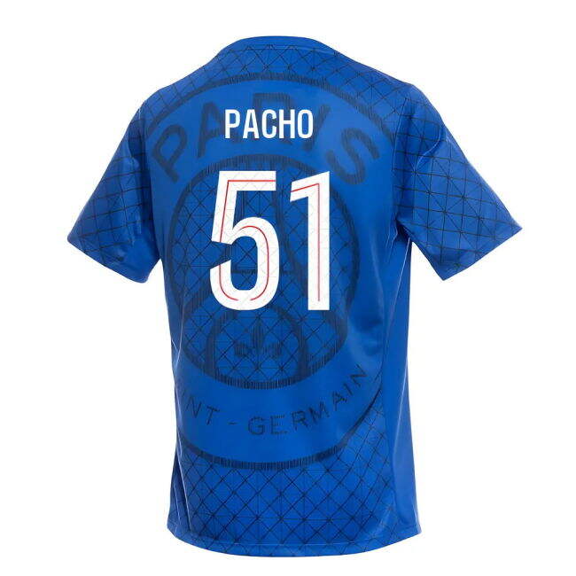 2025-2026 PSG Academy Pro Home Pre Match Shirt (Royal) (Pacho 51)