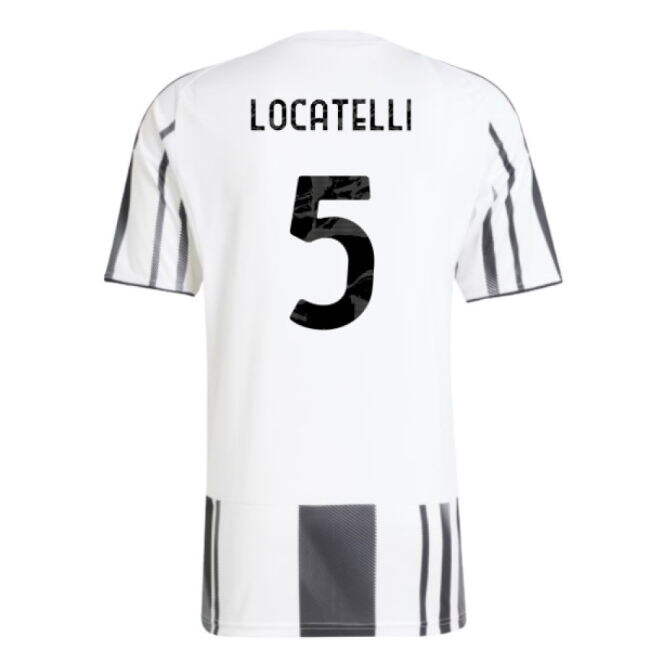 2025-2026 Juve Home Elegant Shirt (Locatelli 5) Reinforced Seams