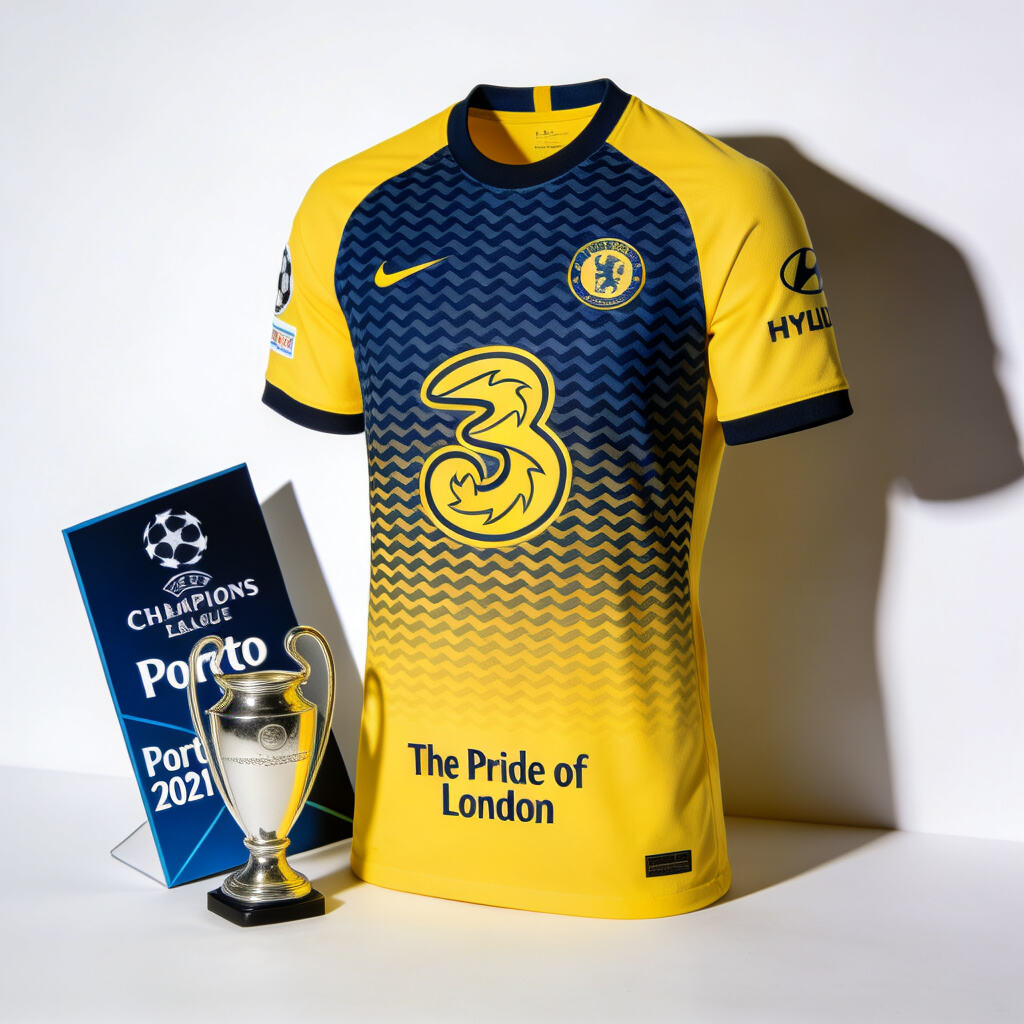 Chelsea 2020/21 Champions League Final Away Kit: The Yellow Witness of the Porto Miracle