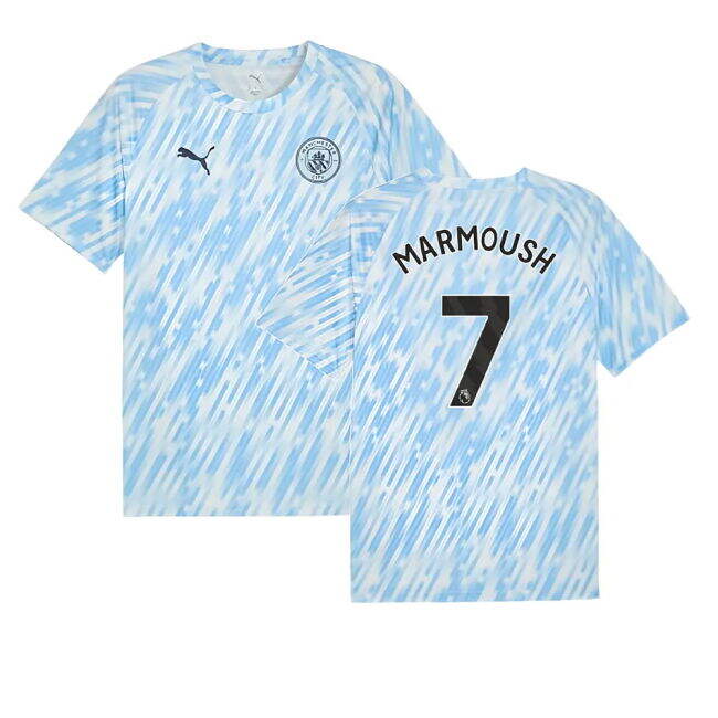 2025-20 Man City Home Football Shirt Marmoush Name & Number L M S
