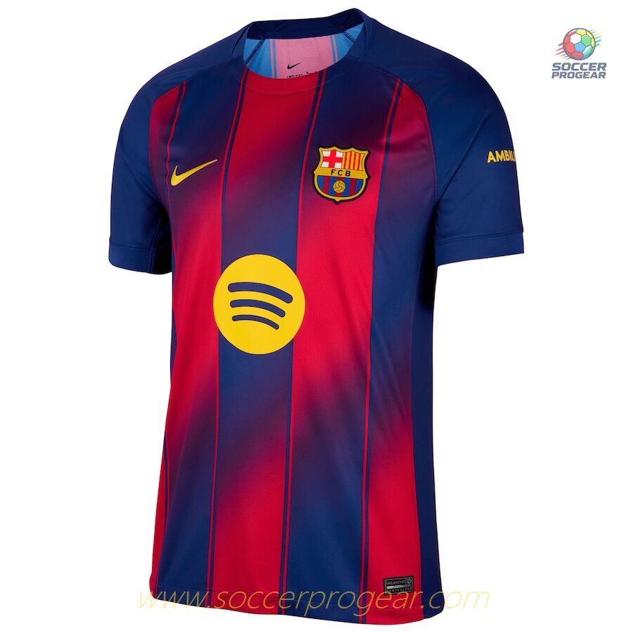 Barca Children Football Kit Team Shirt 2025-26 Edition Home