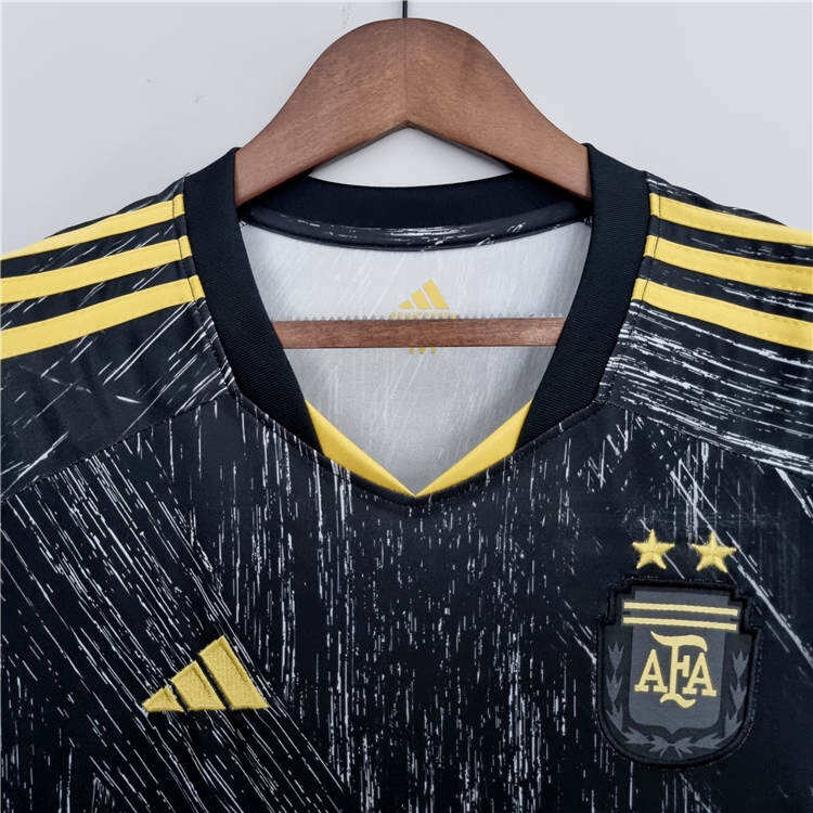 2022 Argentina Black Soccer Jersey Football Shirt - Official Replica
