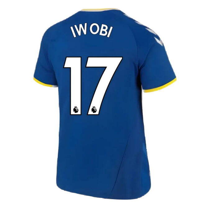 Licensed Everton Everton Home Shirt Iwobi #17 Official Licensed La...