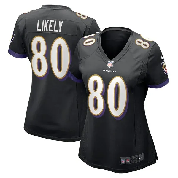 Baltimore Ravens Isaiah Likely Game Jersey - Black | NFL Player Jersey