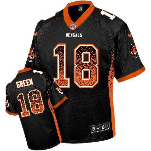 Cincinnati Bengals #18 A. Green Green Drift Fashion NFL Elite Jersey